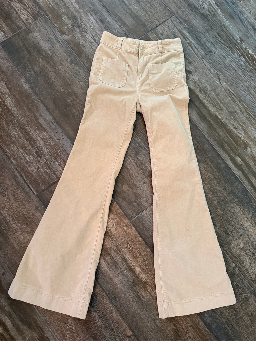 Anthropologie Pilcro and the Letterpress Light Beige Flared Corduroy Jeans